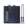 Kawaoto Men's Commuter Pass Case, Genuine Leather, Pueblo Leather, Holds