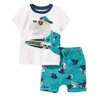 warmstraw Baby Boy Summer Outfits Shirt Short Sets Casual 2Pcs