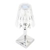 LED Crystal Table Lamp Transparent Prism Dimmable Desk Lamp USB