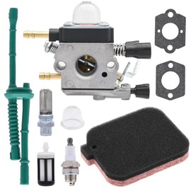 Hypersky C1Q-S68 Carburetor with Primer Bulb & Spark Plug for Sti-hl BG45 BG46 BG55 BG65 BR45C SH55 SH85 Leaf Blower 4229 1200 606 Zama C1Q-S68 C1Q-S64 Carb