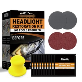 Ladnum Automotive Ceramic Headlight Restoration Kit, Headlight Lampshade Repair, Can Easily Repair Fading and Discoloration, Refurbish New Bright Headlights