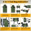 CLESOO Roll Up Tool Bag Organizer 10 Pockets Tool Roll