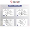 GOCART WITH G LOGO Anti Burst Yoga Ball & Gym