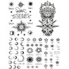 The Fantasy Set 113 Tattoo Stickers, Star, Moon, Sun, 5