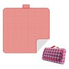 CHENGZI Thickened picnic mat outdoor lawn camping portable (Red)
