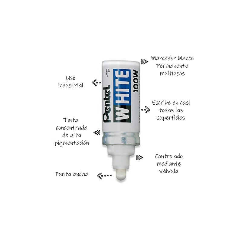 Pentel X100W-M-Granel Marcador Permanente