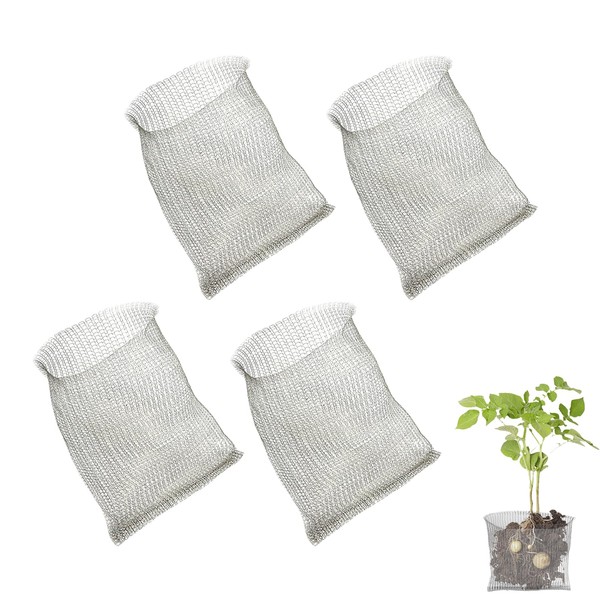Sgphrzlt 4 Pack 3 Gallon Stainless Steel Plant Root Gopher