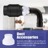 2 Set PVC Duct Adapter, 6 to 4 inch Duct