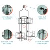 Zenna Home Hanging Shower Caddy for Handheld Shower Heads, Over