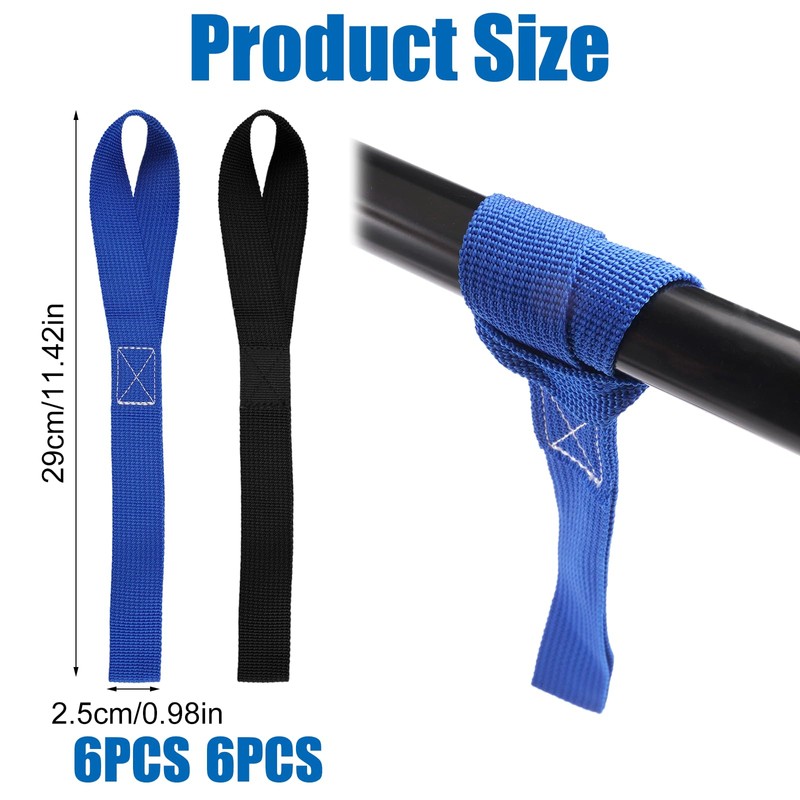 12 Loops Tie Down Strap, 29.5 cm Lashing Loops Motorcycle,
