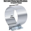 Vitonsbay 7 Inch Exhaust Clamp,7 Inch Butt Joint Exhaust Muffler