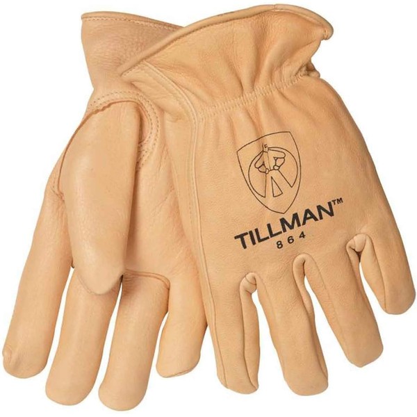 Tillman 864 Premium Top Grain Deerskin Drivers Gloves, Unlined, X-Large,