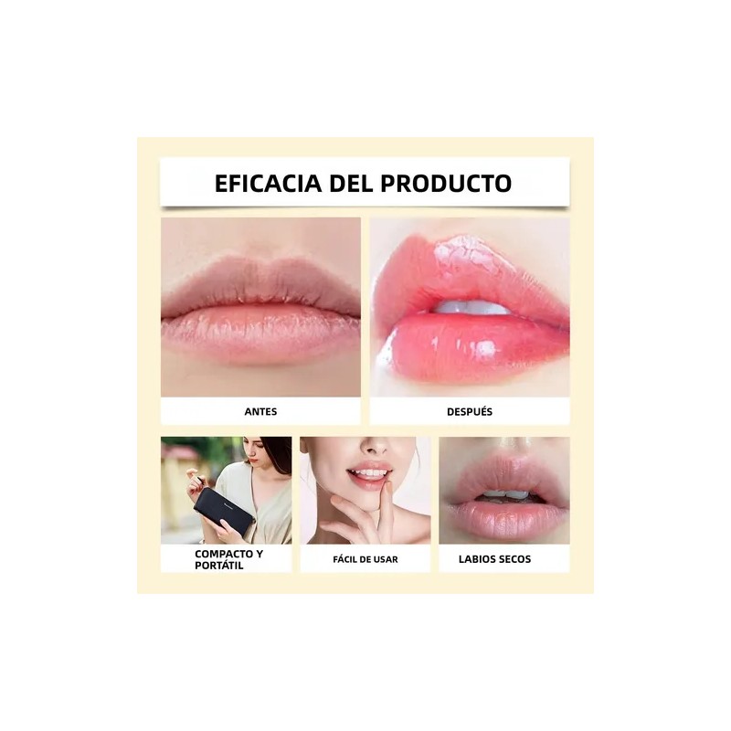 Bálsamo Labial Jaysuing Con Pan De Oro Y Color Hidratación