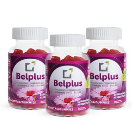Colágeno + Biotina + Q10 | 60 gomitas sin azúcar | Combo 3 frascos