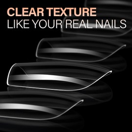 AILLSA AILLSA Short Square Nail Tips - 504pcs Clear Soft Nail Tips Full Cover Gel Nails Tips Pre-shaped Acrylic for Extensions Easy for Home DIY Nail Salon 12 Sizes