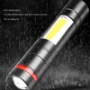 LED Flashlight Multifunction Highlight Telescopic Zoom Rechargeable Waterproof Mini Flashlight