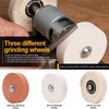Mini Bench Grinder with 3 Wheels, Electric Multi-Purpose Grinding Machine