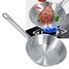 Stainless Steel Frying Pan Single Handle Fried Pan Cookware for