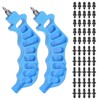 HARFINGTON 2pcs 2-in-One Drip Irrigation Tubing Hole Punch 4mm for