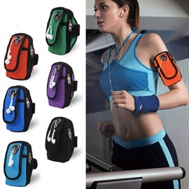 CHROME CRANE RB002 Sports Armband Pouch Earphone Jack Included Smartphone Mobile Running RB002 (07. Sky Blue)