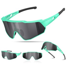 Polarized Sports Sunglasses for Men Women Youth Baseball Cycling Running Driving Fishing Tennis Golf Motor TAC UV400 TR90