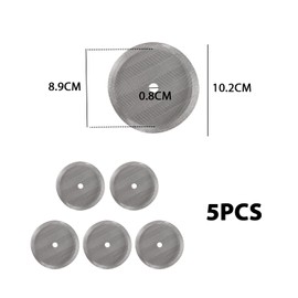 5 Pieces French Press Replacement Filter Coffee Pot Filter Press Coffee Filter Stainless Steel Coffee Mesh Filter Reusable for French Press