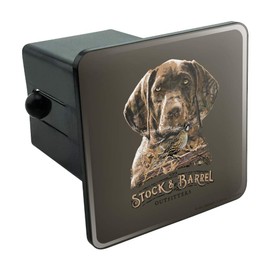 GRAPHICS & MORE Stock and Barrel Outfitters Pointer Dog Quail Hunting Tow Trailer Hitch Cover Plug Insert