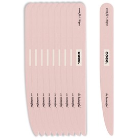 Koi Full Color Long-Lasting Korean Double-Sided Nail File 180 Grit, Pink, Pack of 10