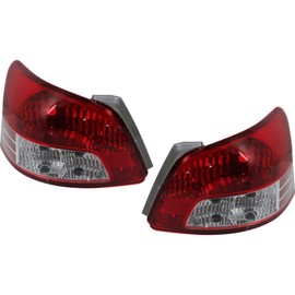 For 2007-2012 Toyota Yaris Tail Light Assembly Pair Driver and Passenger Side Base Model Sedan For TO2818133, TO2819133 | 81561-52550, 81551-52600