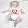 Purple Print House Denmark Flag Football Babygrow Dansk Soccer Fodbold