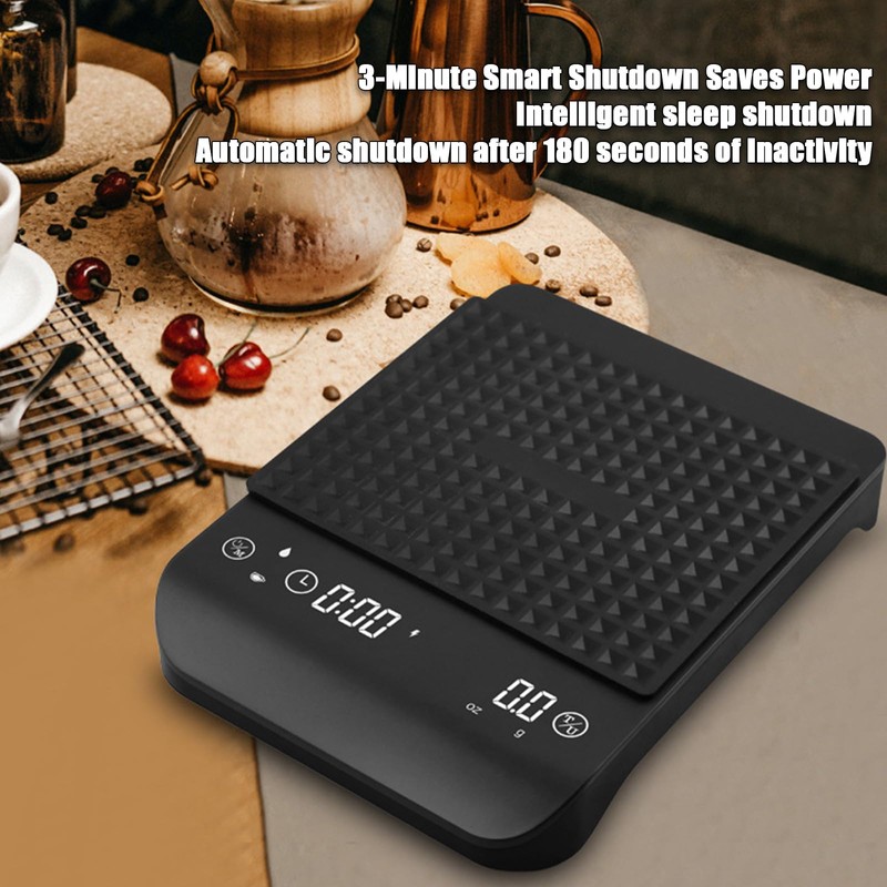 Yopption Digital Coffee Scales with Timer, 3kg/0.1g, Accurate Portable Digital