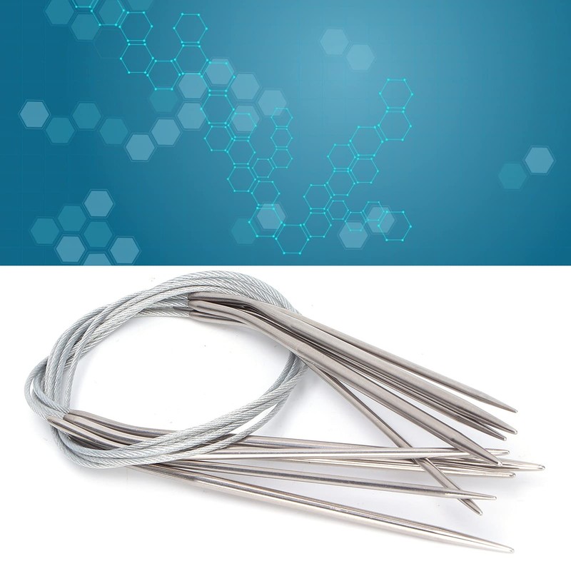 Circular Knitting Needles, Smooth Comfortable Handles Precisely Processed Tips Strong