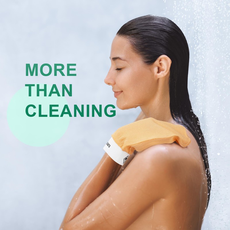3 PCS Exfoliating Glove and Mitts, Removes Dead Skin and