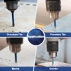 Dry Diamond Drill Bit Set,BRSCHNITT 10pcs/Pack 1/4"*5 Diamond Hole Saw