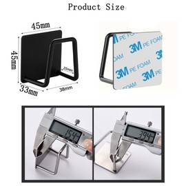 Sponge Holder Kitchen 4 Packs Sponge Holder Kitchen Suction Cup No Drilling Hooks 304 Stainless Steel Kitchen Waterproof Hook Sponge Holder for Washing Sponge Sink Kitchen Bathroom (Black)