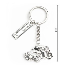 SHTALHST Drive Safe Keychain New Driver Gift Drive Safe Keychain for Him Sons Birthday Gifts of Driver Keychains