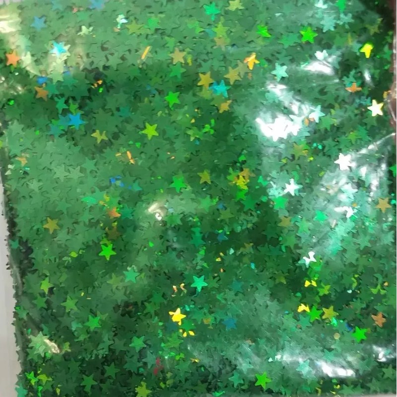 Unbranded Holographic STARS Shape Glitter spangles ~Acrylic/Gel/N
