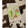 Unbranded NEW GREEN LIP BALM HAND SANITIZER AND KEYCHAIN SET