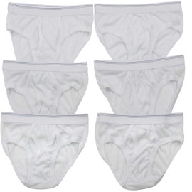 ToBeInStyle Boy's Pack of 6 Briefs - White - XL