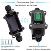 Hmknana IP67 Waterproof Inline Cord Switch 12V DC 20A DPST