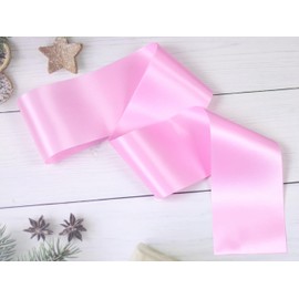 FENDOLE 12 Pack Pink Blank Sash, Plain Satin Sashes for Pageants and Party Decorations