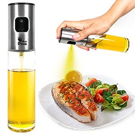 Olive Oil Sprayer for Cooking - Oil Mister Spray Bottle Glass Reusable - Oil Dispenser Spray Bottle for Kitchen - Vinegar Water Juice Oil Spritzer for Cooking - Oil Sprayer for Air Fryer BBQ Grilling Salad Baking