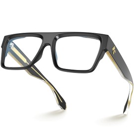 VISOONE Square Black Blue Light Blocking Glasses TR90 Anti-Glare Men Women ALBA