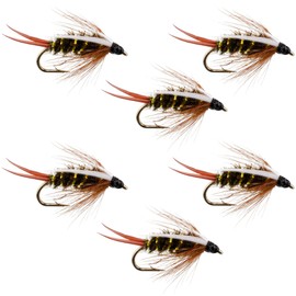 The Fly Fishing Place Weighted Nymph Fly Fishing Flies - Prince Trout Fly - 6 Flies Hook Size 12