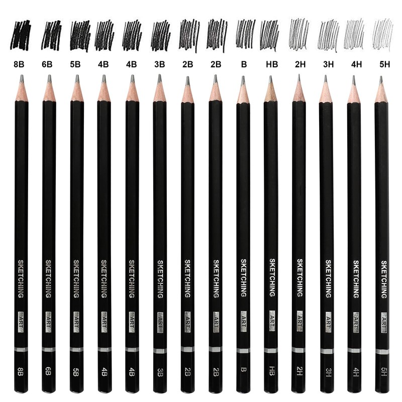 UCAMP 35-Piece Professional Art Drawing Set, Sketching Pencil Set, Drawing