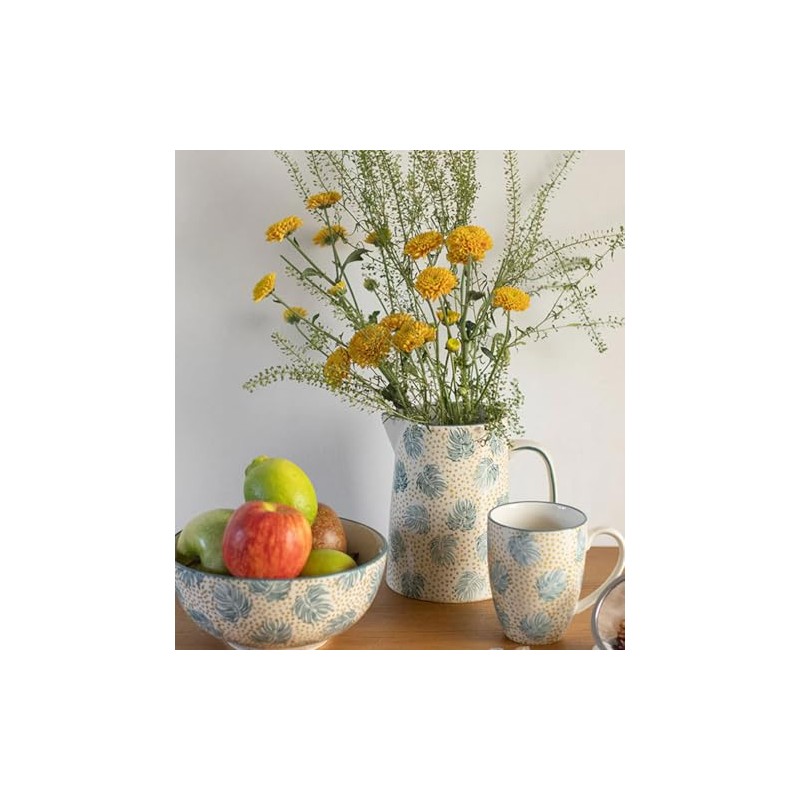 Tranquillo Bowl Boho Chic Blue Salad Bowl Serving Bowl Made