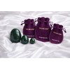 Nephrite Jade Stone Eggs Set of 3 Natural Jade 100%