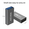 AGVEE 4 Pack USB-A Female to USB-C Female Adapter, Bidirectional