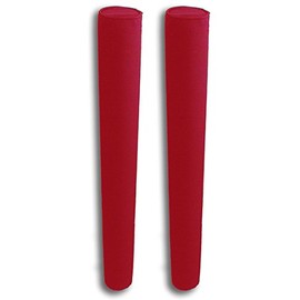 36" Pair of Boat Trailer Guide Pole Pad and Cover - Heavy Duty Canvas - Capped Ends - UV Treated - Made in USA - RED