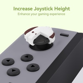 Yocore Switch Thumb Grip Caps,Soft Silicone Thumb Grips,Analog Soft Silicone Joystick Caps Stick Caps for Switch/OLED/Switch Lite,4 Pcs-PQG